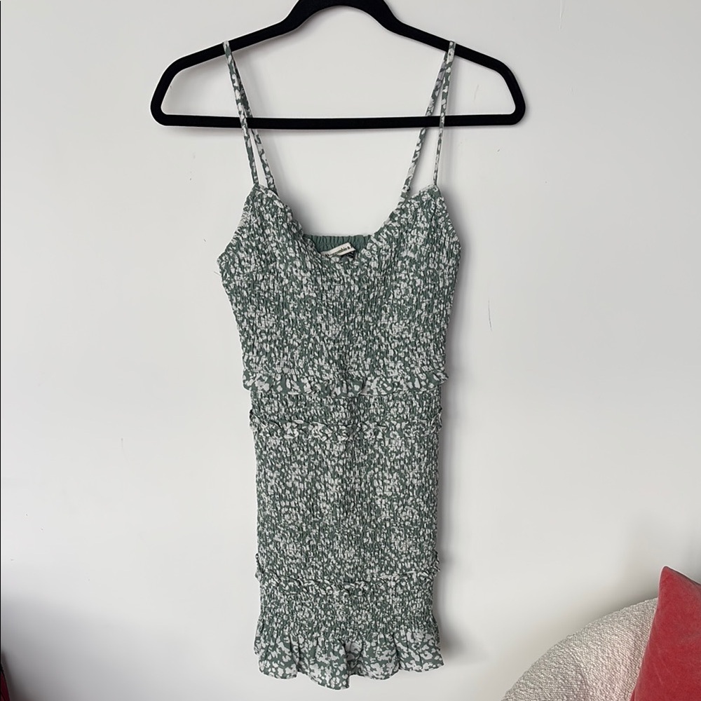 Abercrombie & Fitch Green Smocked Dress